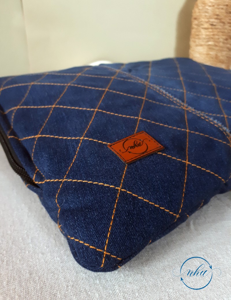 Up cycled quilted laptop sleeve